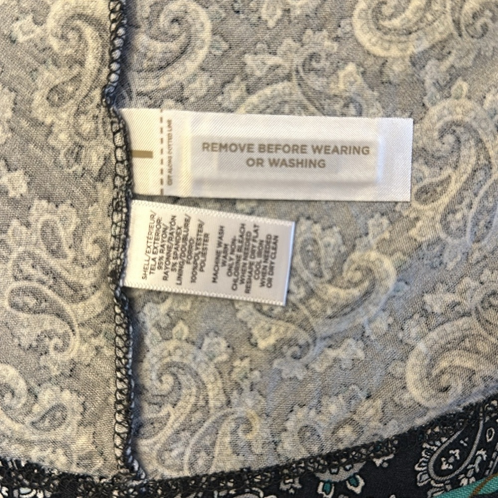 NWT Ann Taylor LOFT Floral Motif Paisley Dress, sz S - Picture 5 of 5